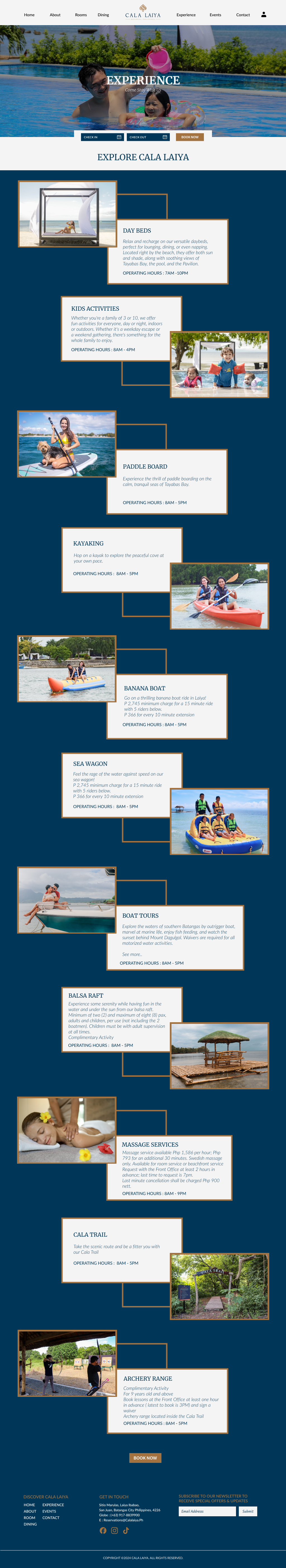 CALA LAIYA EXPERIENCE